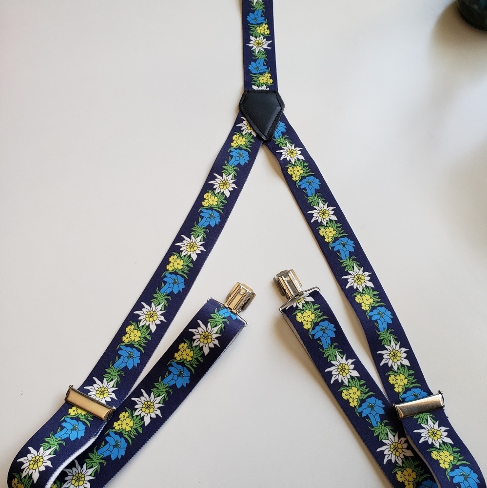 Floral suspenders